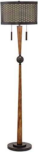 Hunter 64" Tall Rustic Modern Floor Lamp Living Room - image 9