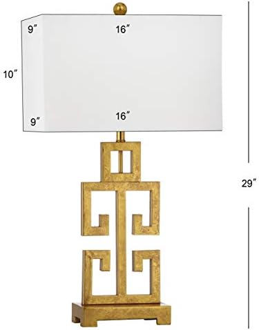 Greek Key Table Lamp Set of 2, 29" LIT4305A-SET2 - image 7