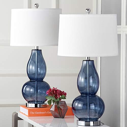 Lighting Collection Mercurio Double Gourd Blue and White Table Lamp, Set of 2 - image 10