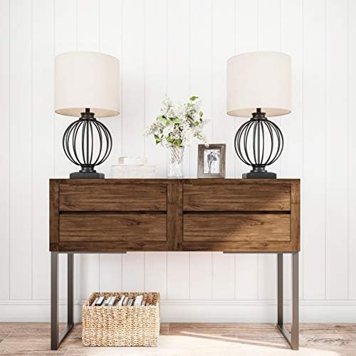 Modern Table Lamps, Black, Set of 2, 13” x 26” - image 10