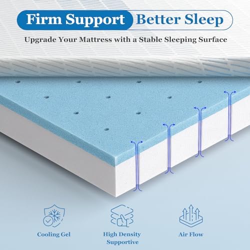 4 Inch Queen Size Extra Firm Mattress Topper, No Odor - image 11