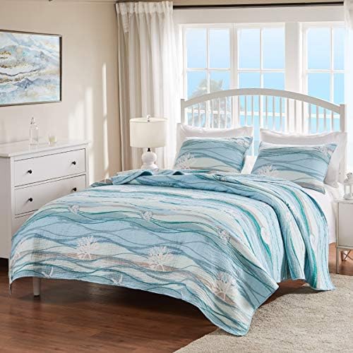 Maui Embroidered Coastal Quilt Set, King/California King (3-Piece) - image 10