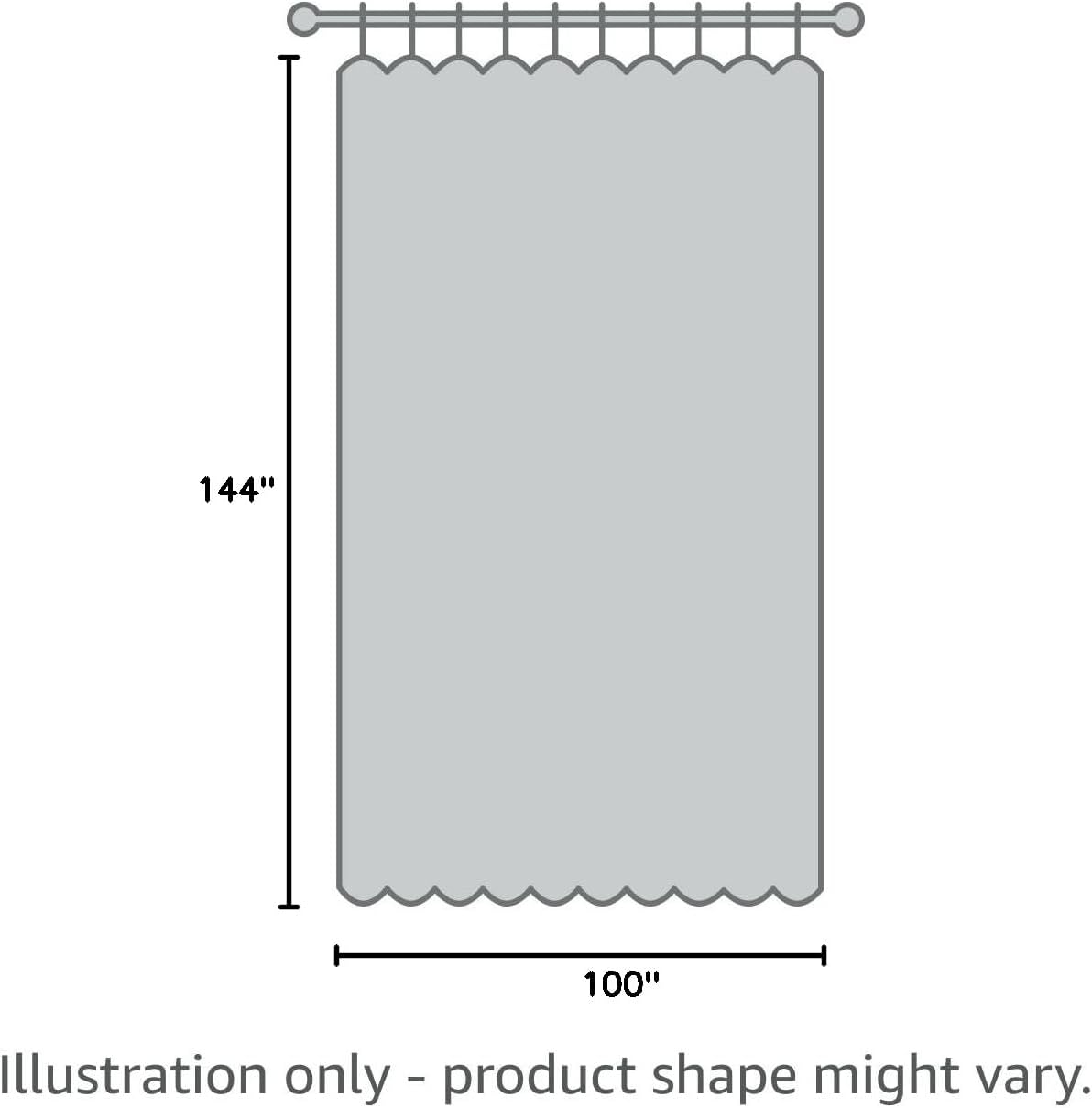 Linen Extra Wide and Extra Long Blackout Curtain 144 Inches Long Beige - image 8