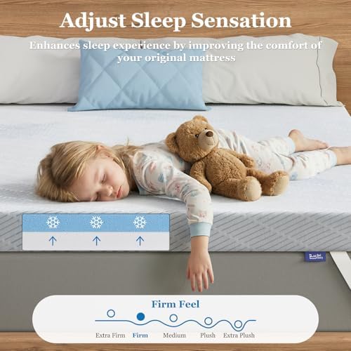 4 Inch Queen Size Extra Firm Mattress Topper, No Odor - image 10