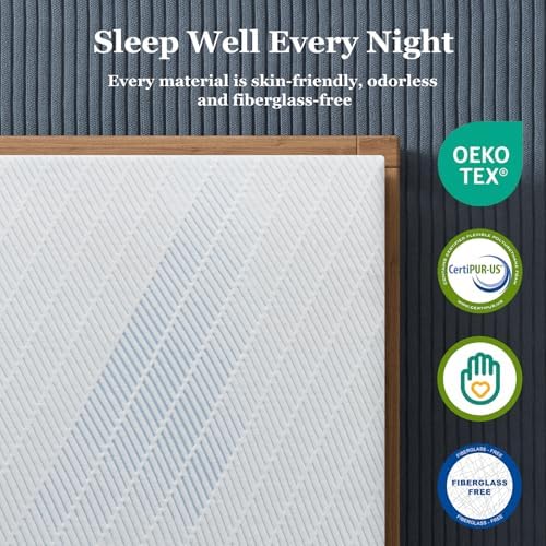 4 Inch Queen Size Extra Firm Mattress Topper, No Odor - image 9