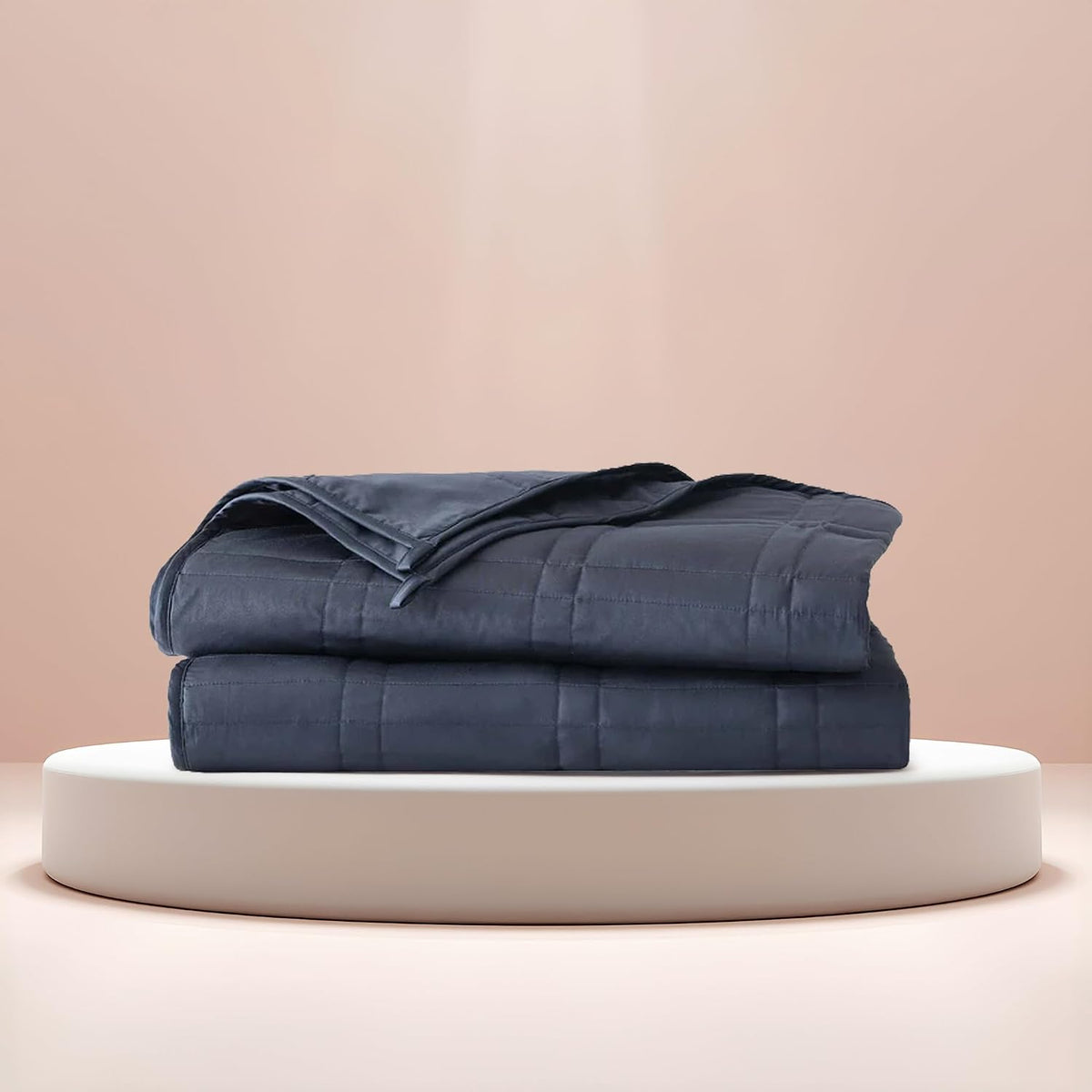 Weighted Blanket for Adults 20 lb Full/Queen (Navy Blue, 60"x80")