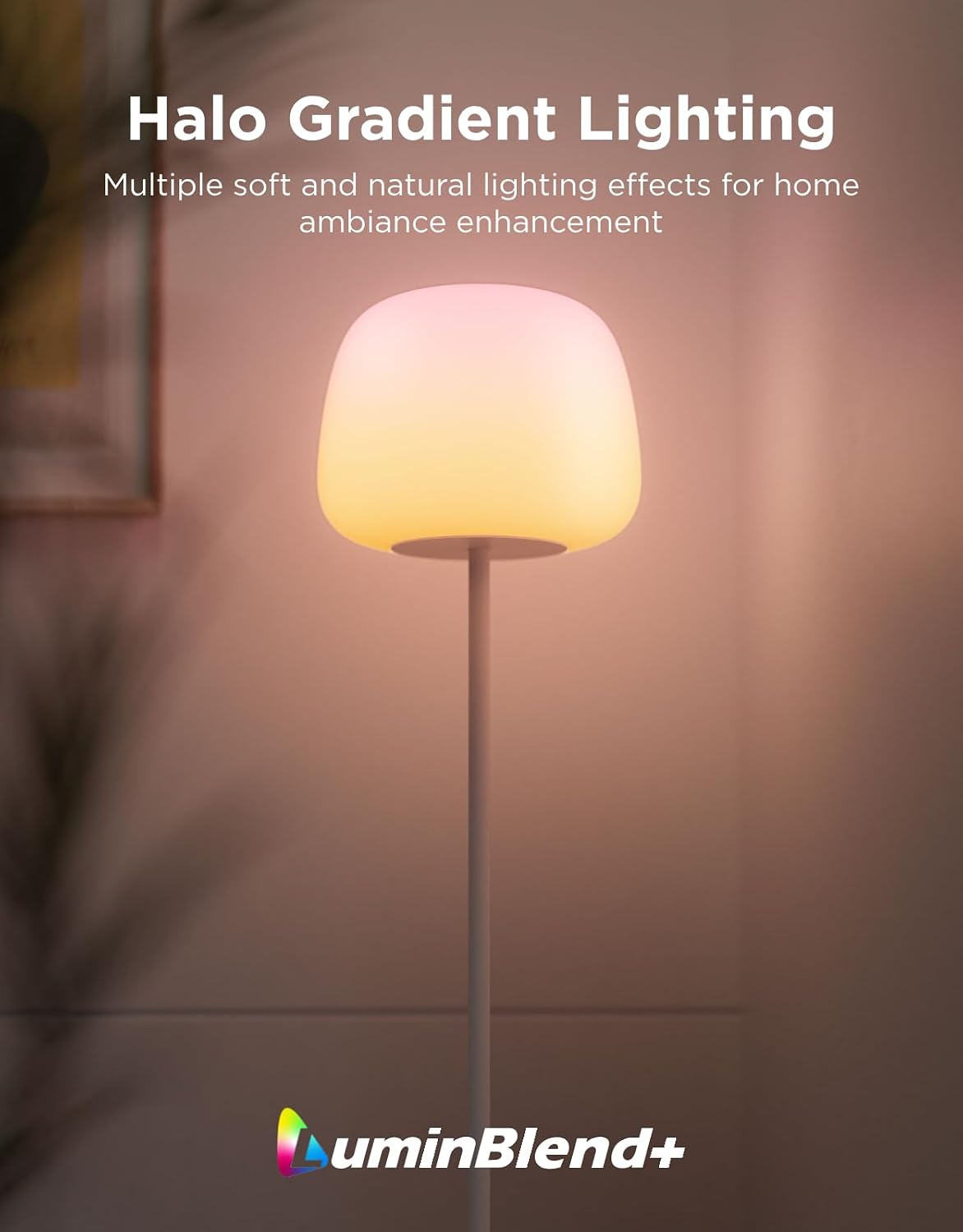 Lantern Floor Lamp, Halo Gradient RGBIC Smart Corner Lamp for Bedroom - image 2