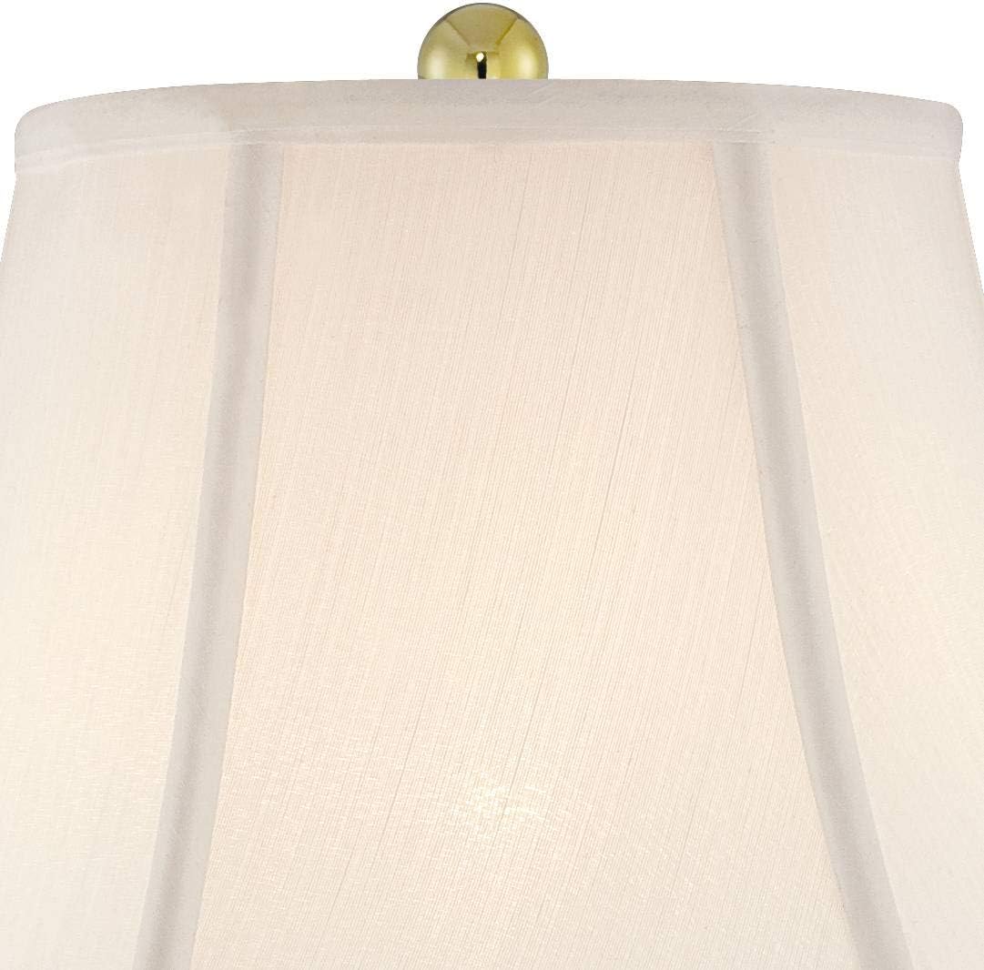 26 1/2" Tall Table Lamps Set of 2 Gold Brass Cut Clear Glass Urn - image 3