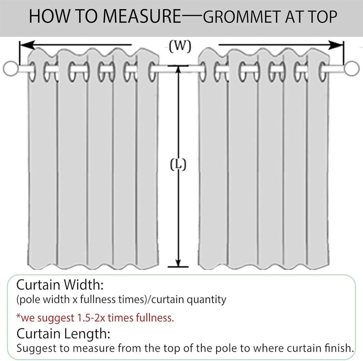 100" Wx84 L Taupe Full Blackout Curtains for Sliding Door, Thermal Insulated Drapery for Living Room Bedroom Windows Patio Door, Modern Chenille Grommet Curtains with Tieback 1 Panel - image 7