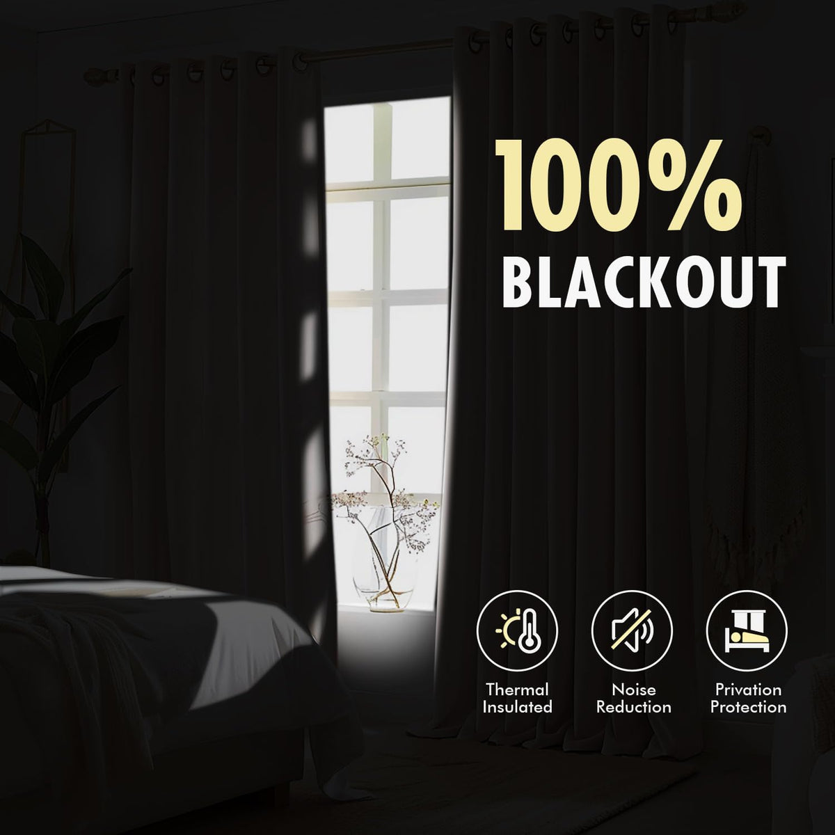 Natural Extra Wide Pinch Pleated Blackout Curtains 60x102 Inches - image 4