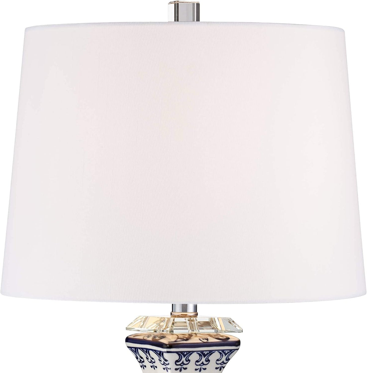 28" Tall Table Lamps Set of 2 Blue White Porcelain Jar Traditional - image 9