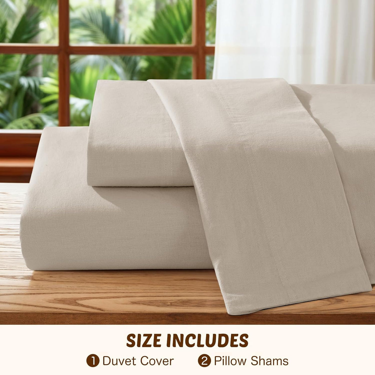100% Linen Duvet Cover Set King Size,Durable Comforter Cover - image 9