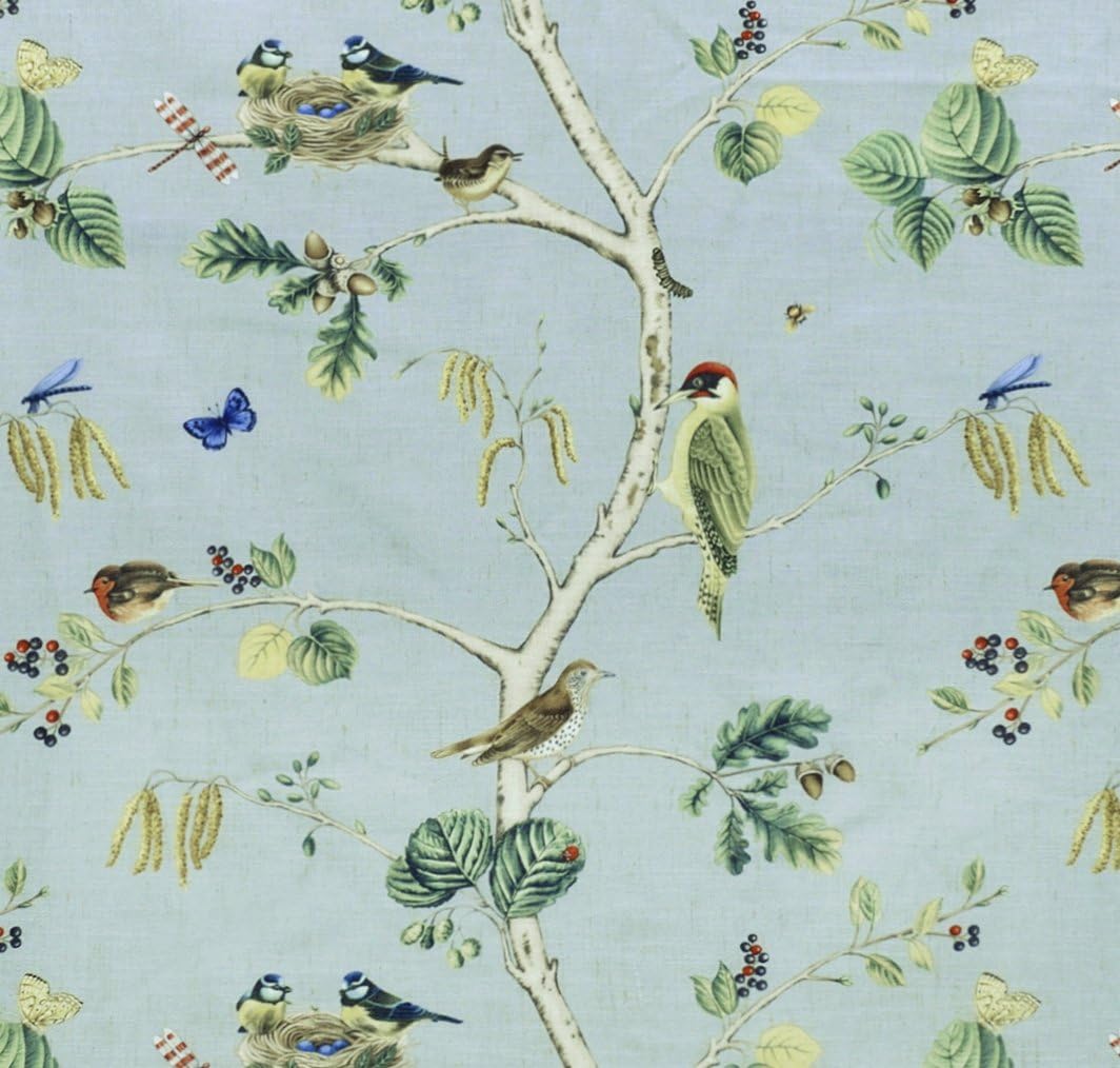 Rural Pastoral Print Extra Wide Window Curtain 100" W x 96" L, Pinch Pleated Blackout Lining Darpes Panel Bedroom Living Room Hotel Restaurant (1 Panel), Teal - image 3