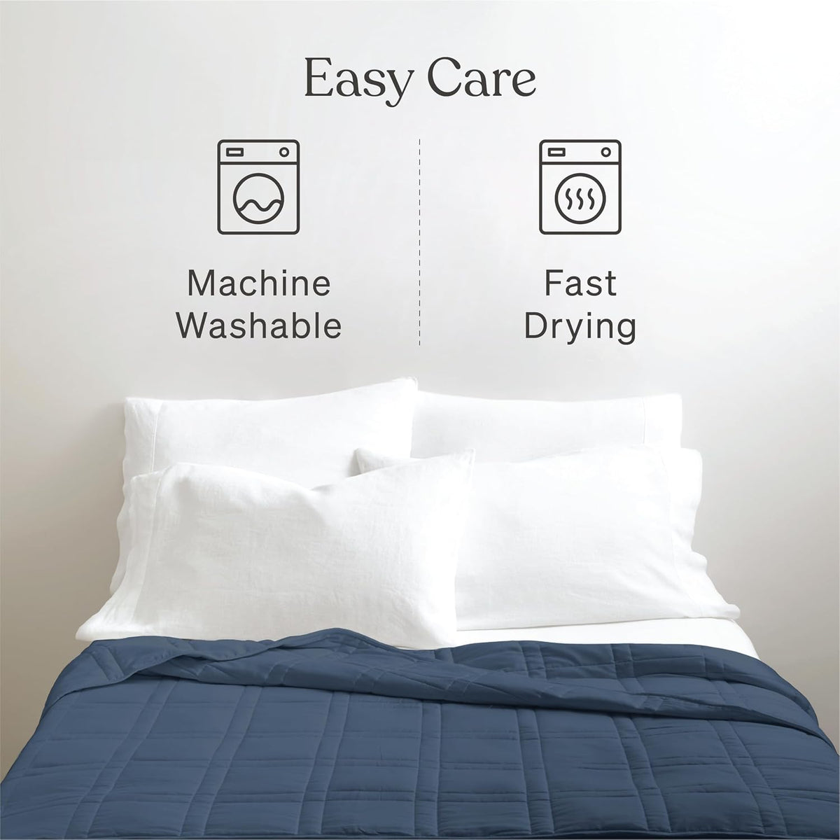Weighted Blanket for Adults 20 lb Full/Queen (Navy Blue, 60"x80") - image 4
