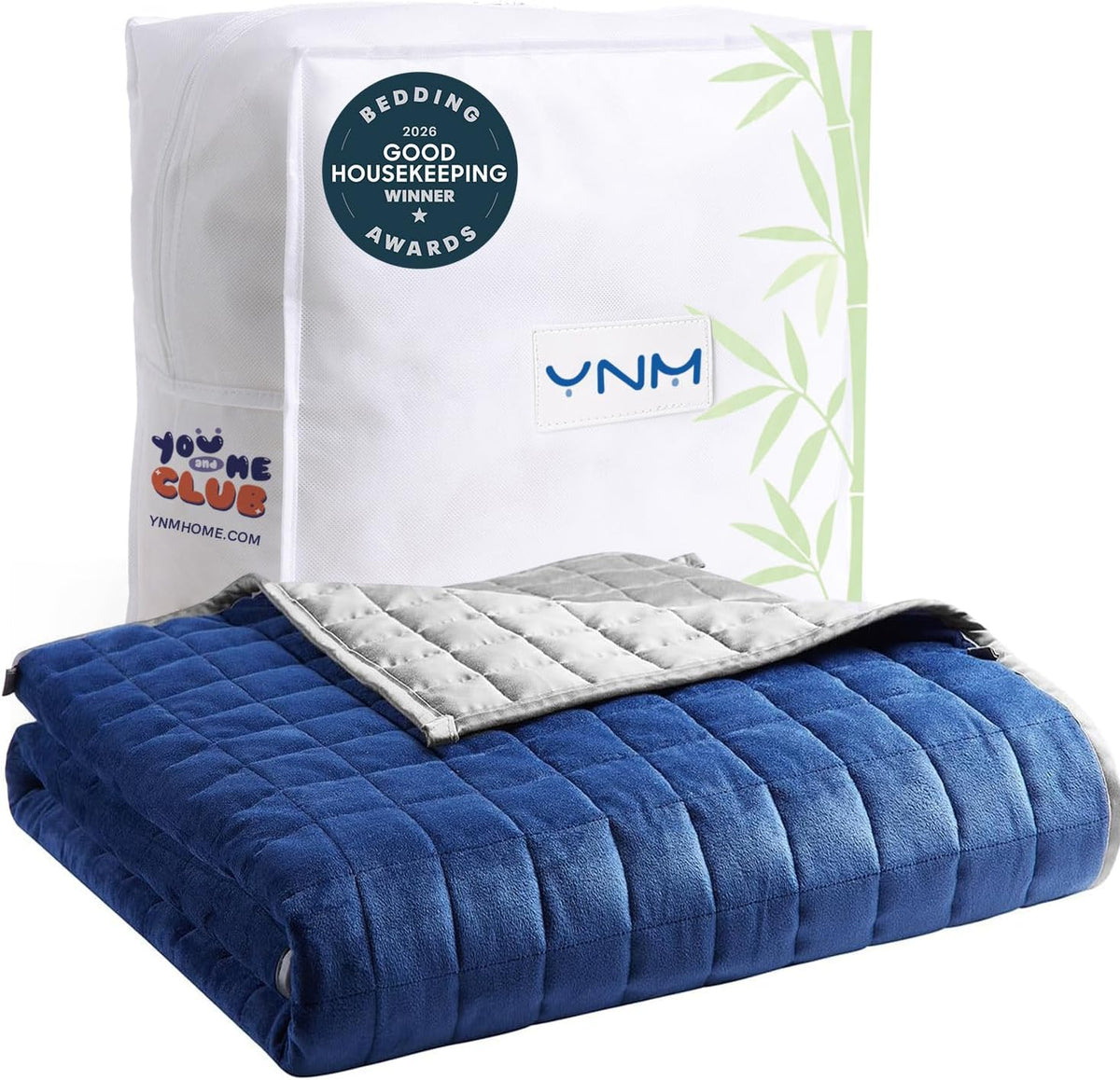 King Size Cooling Weighted Blanket for Adults (88x104 Inches, 30 Pounds, Blue Grey), Perfect for Hot Sleepers with Cooling Rayon/Glass Beads, Heavy Bed Blanket for Couple on Queen or King Bed - image 11