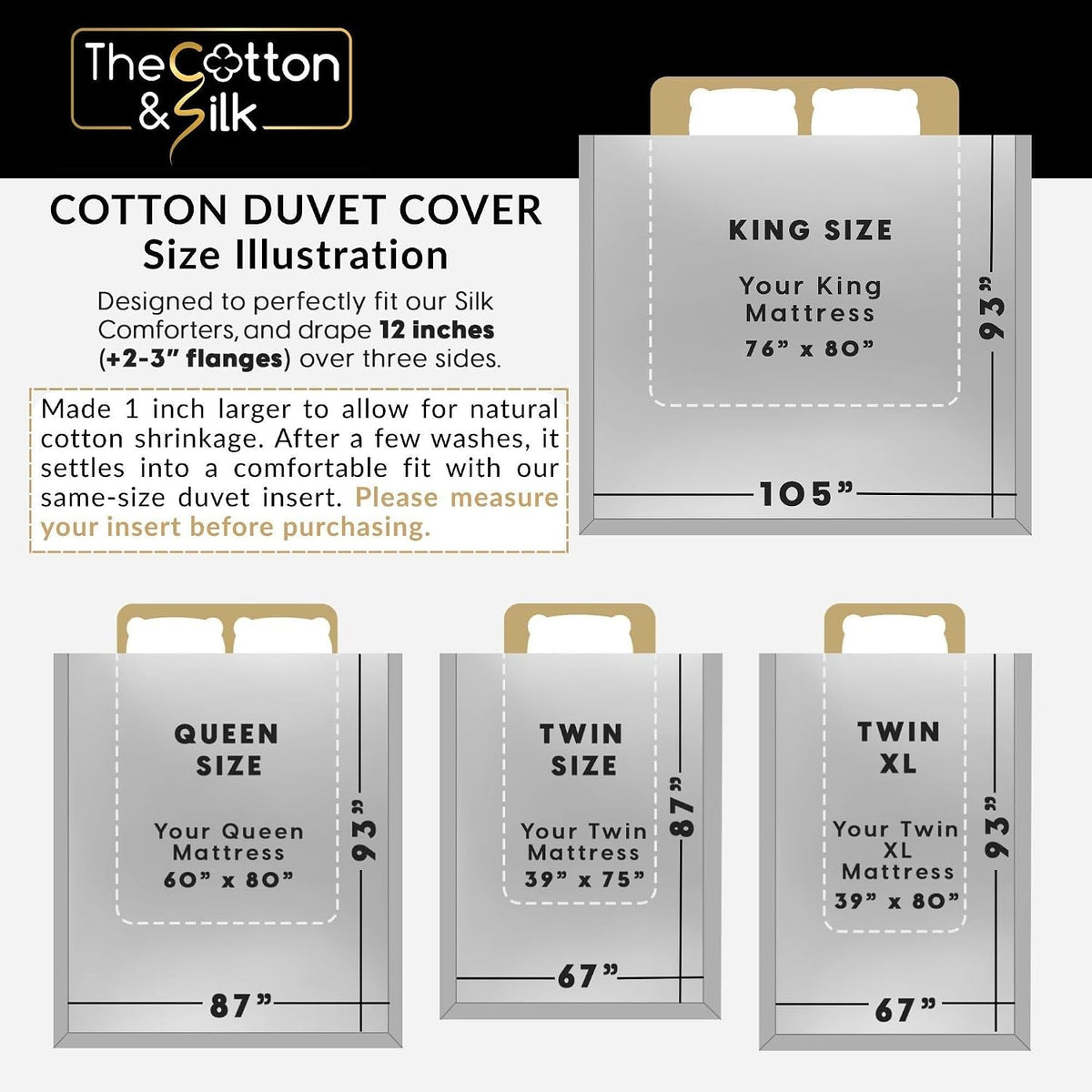 Cotton Duvet Cover Set - King Size - image 8