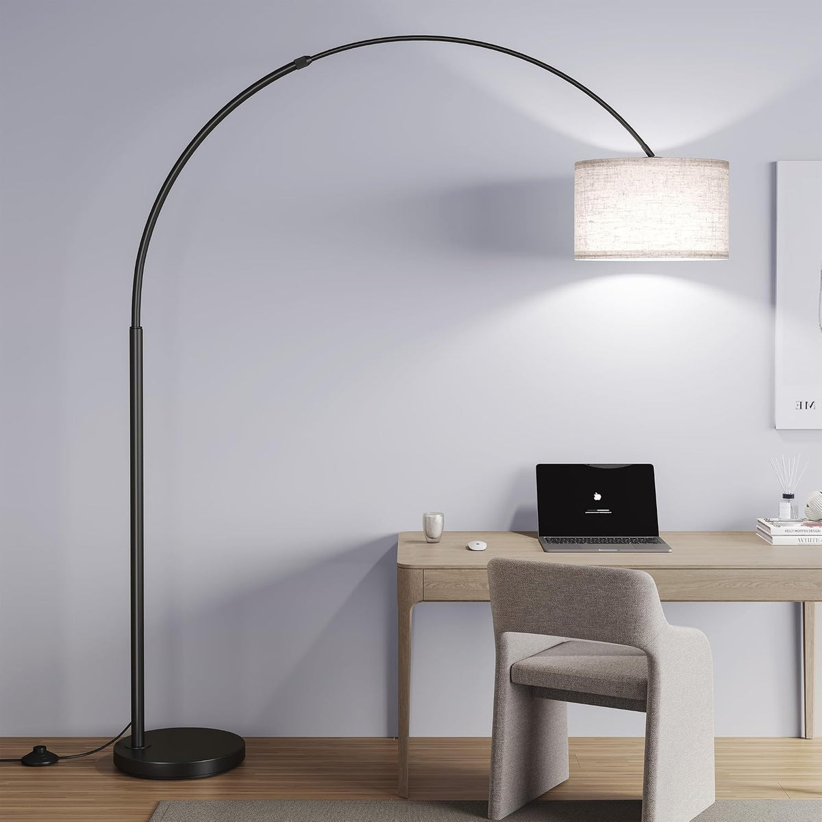 82" Tall Arc Floor Lamp for Living Room, Large Standing Arched Lamp - image 8