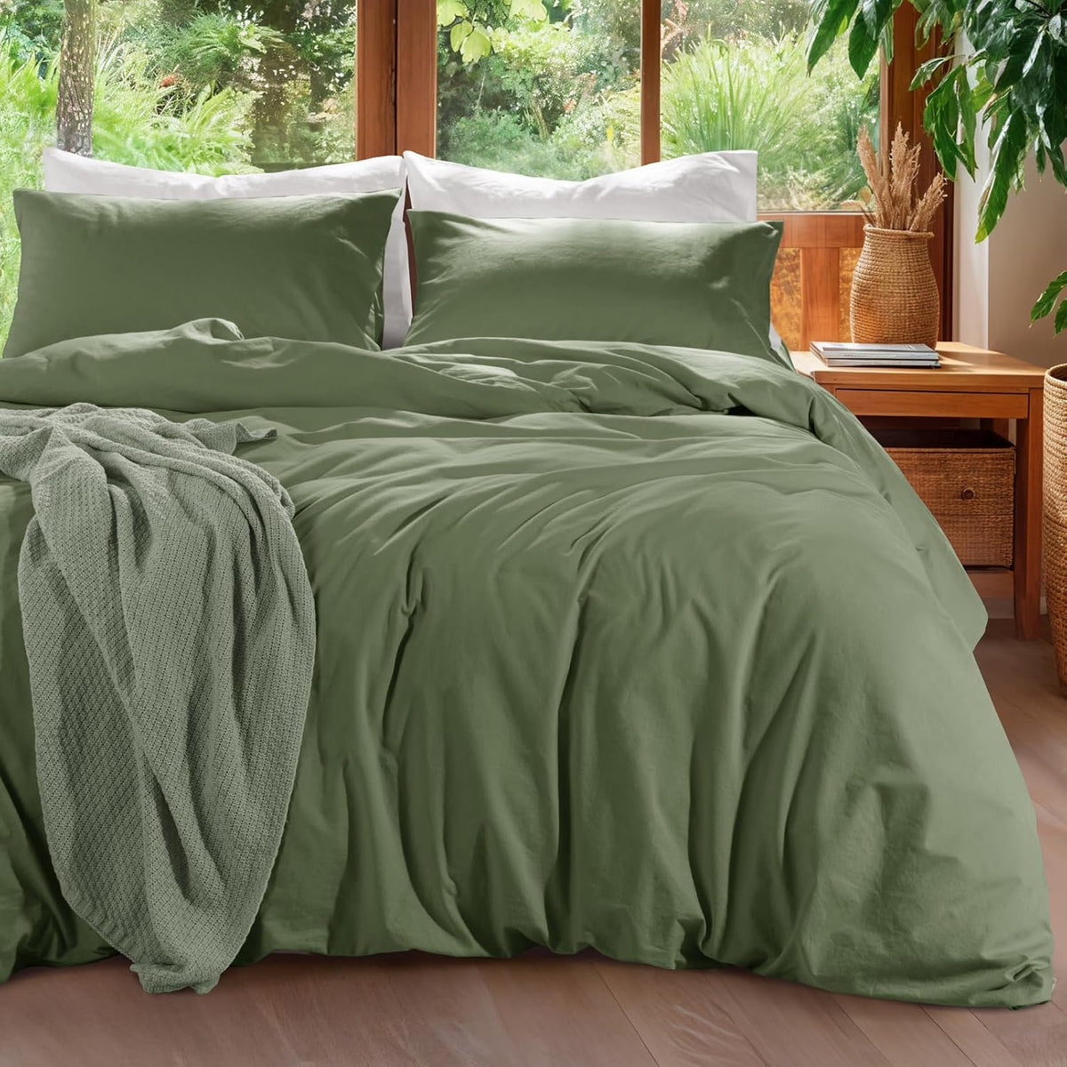 100% Linen Duvet Cover Set King Size,Durable Comforter Cover - image 12