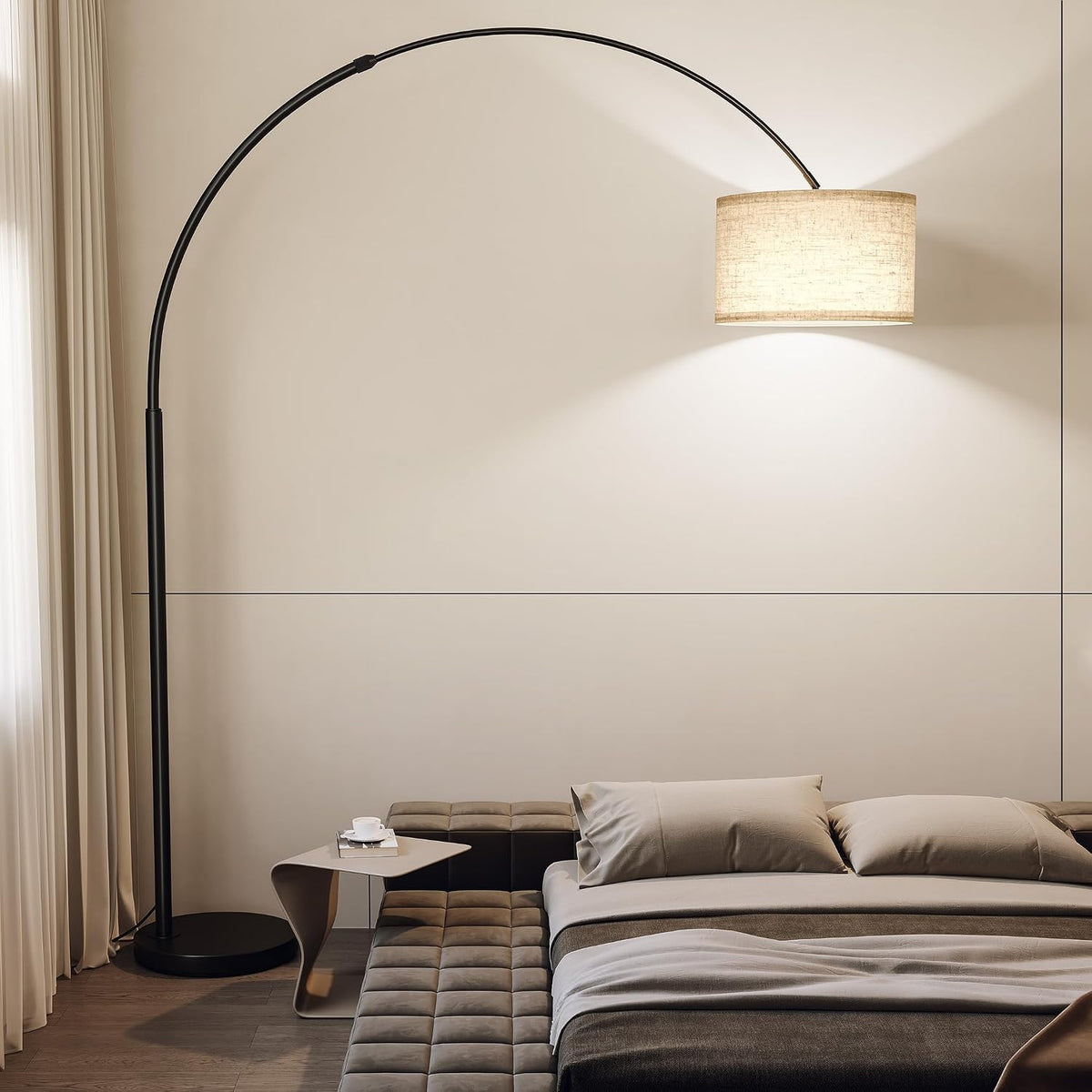 82" Tall Arc Floor Lamp for Living Room, Large Standing Arched Lamp - image 9