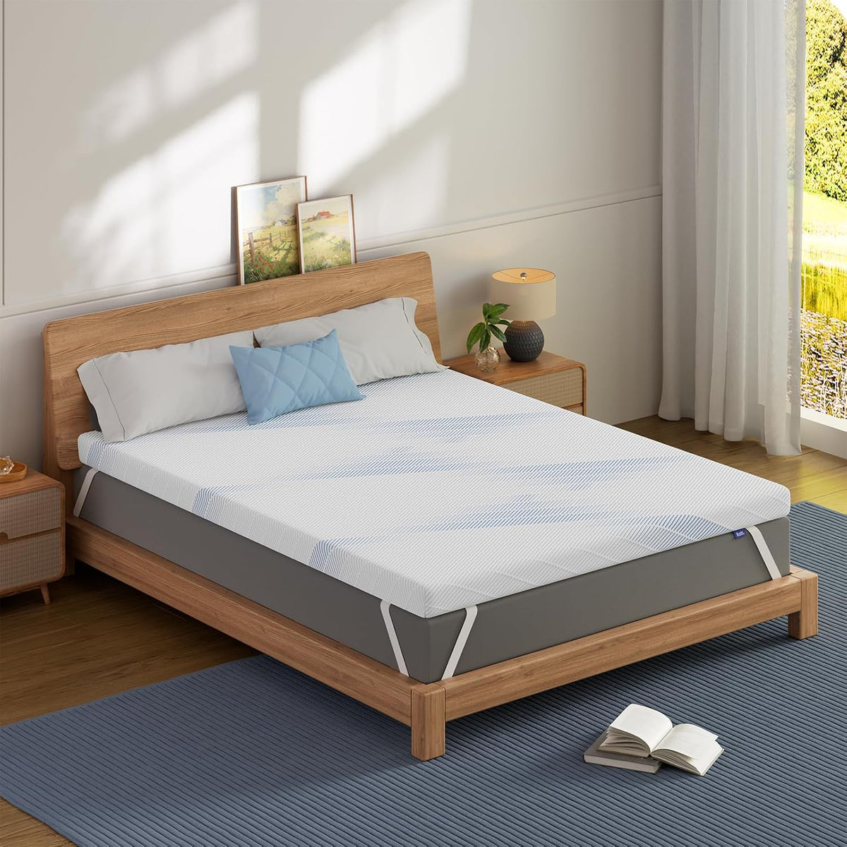 4 Inch Queen Size Extra Firm Mattress Topper, No Odor - image 7