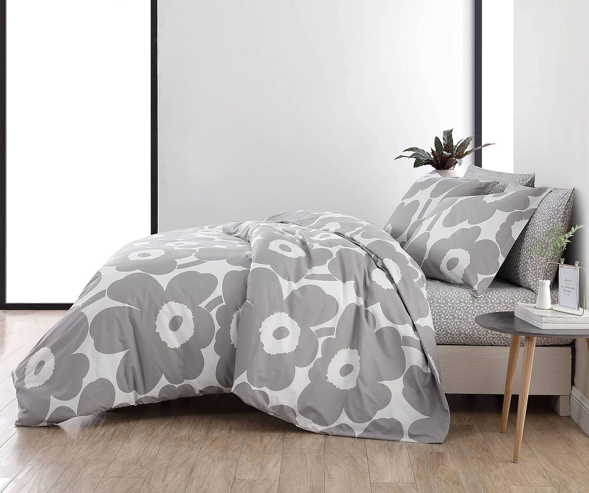 King Duvet Cover Set with Shams, Cotton, Button Closure - image 3