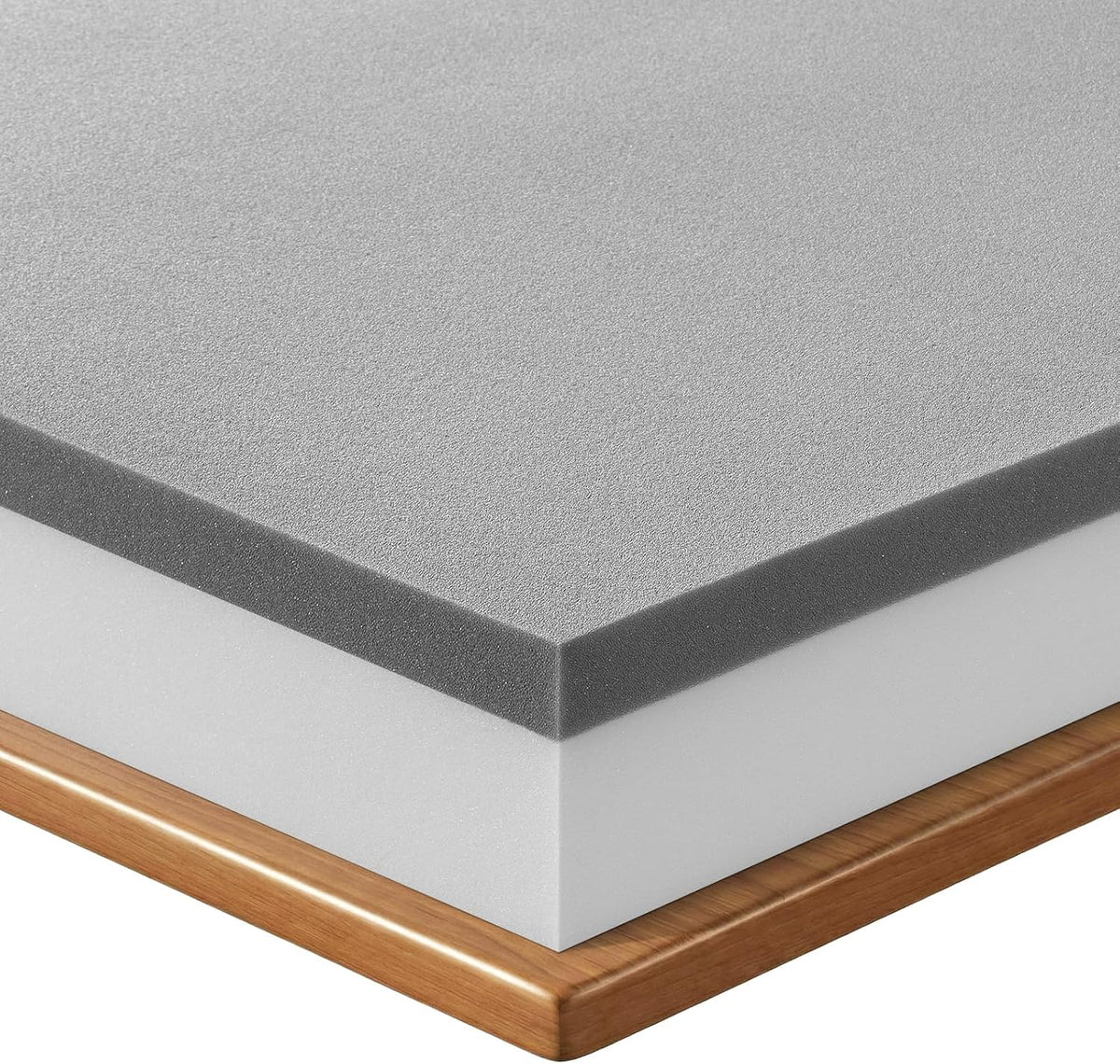 3 Inch Queen Size Extra Firm Mattress Topper, High Density Foam