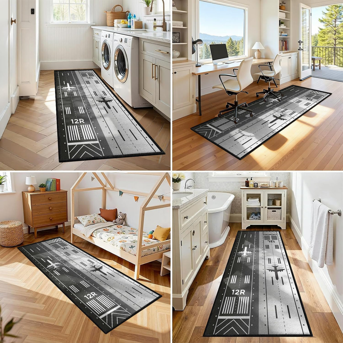 Airport Runway Runner Rugs Airplane Road Carpet 3.3x10ft - image 7