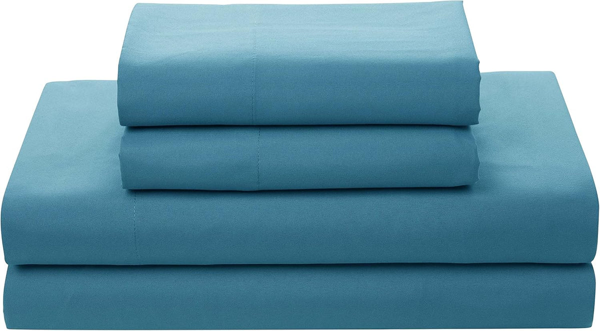 7 Piece Comforter Set Bag Solid Color All Season Soft Down Alternative Blanket & Luxurious Microfiber Bed Sheets, Marino, Full (Pack of 4, 28 Count Total) - image 6