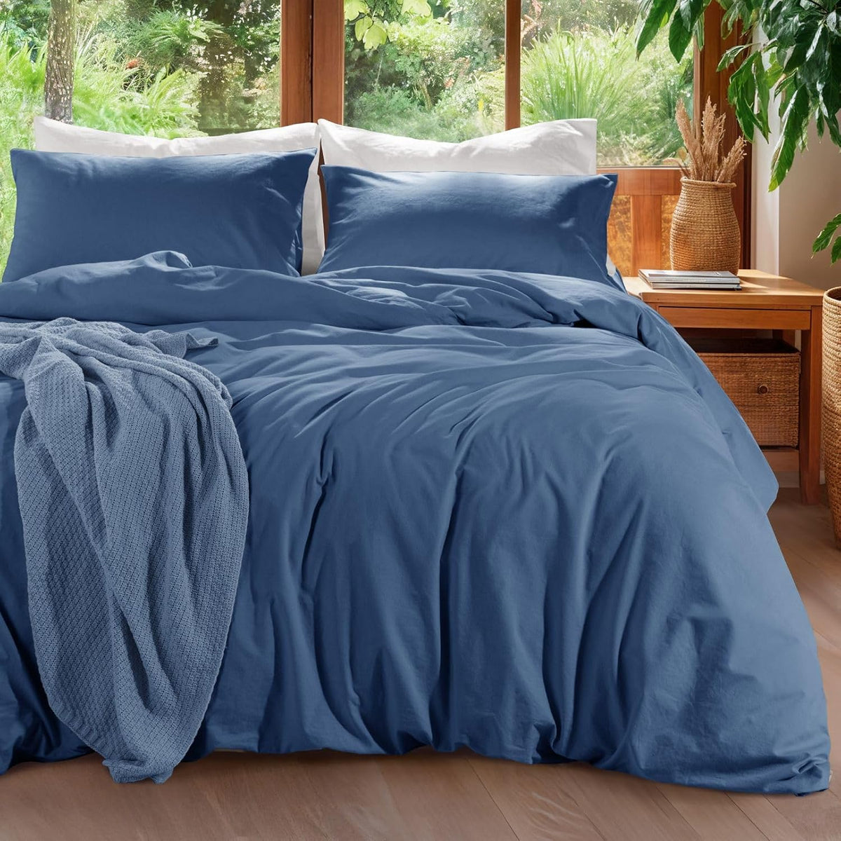 100% Linen Duvet Cover Set King Size,Durable Comforter Cover - image 11