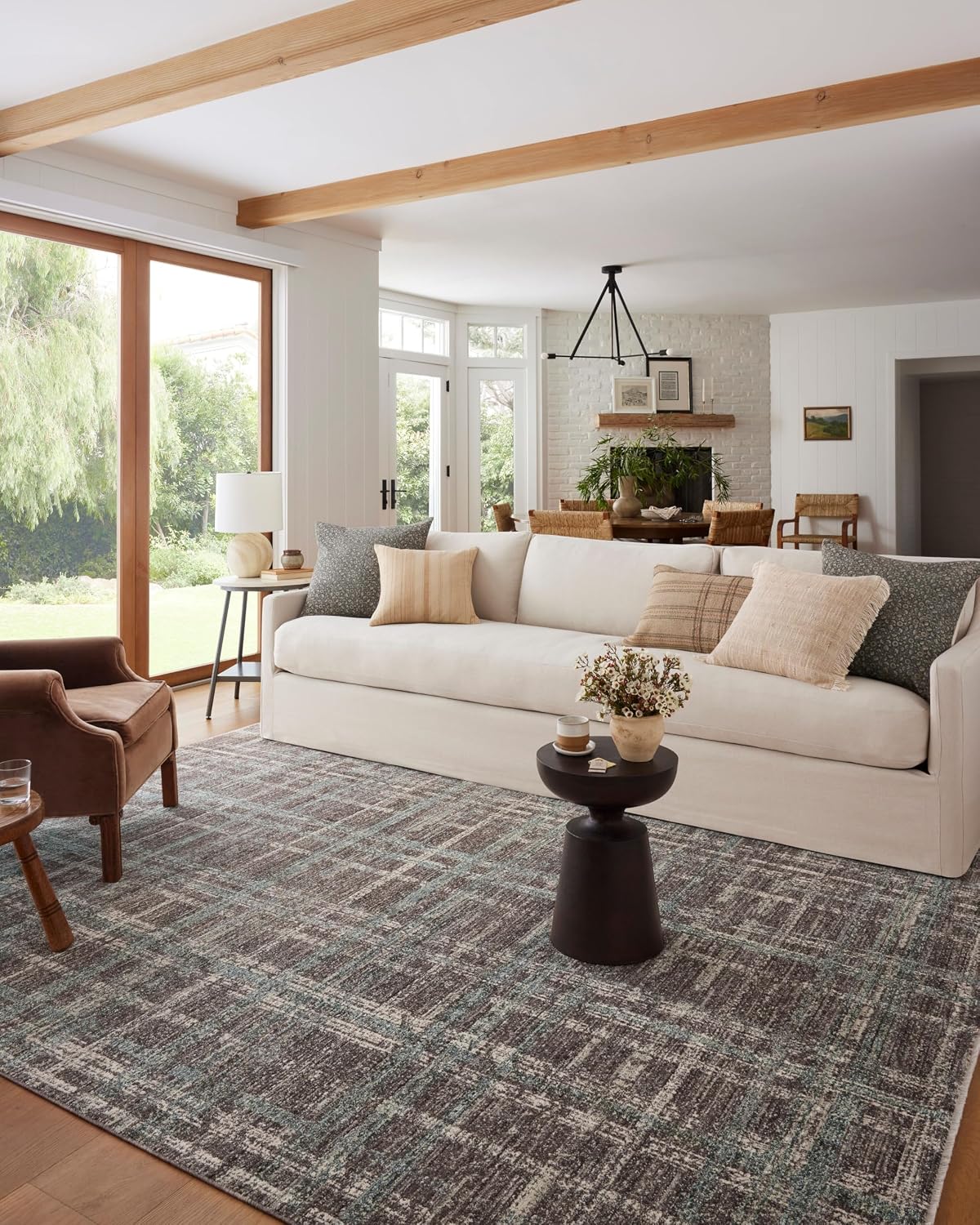 Angela Rose Ember Espresso/Multi 2'-7" x 10'-0" Runner Rug