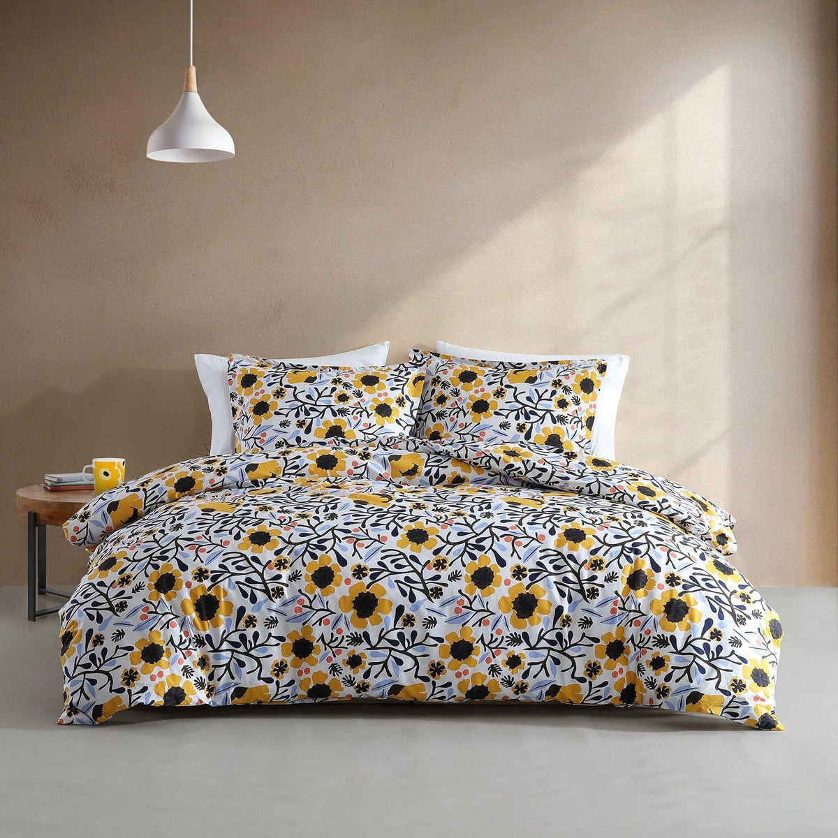 King Duvet Cover Set with Shams, Cotton, Button Closure - image 11