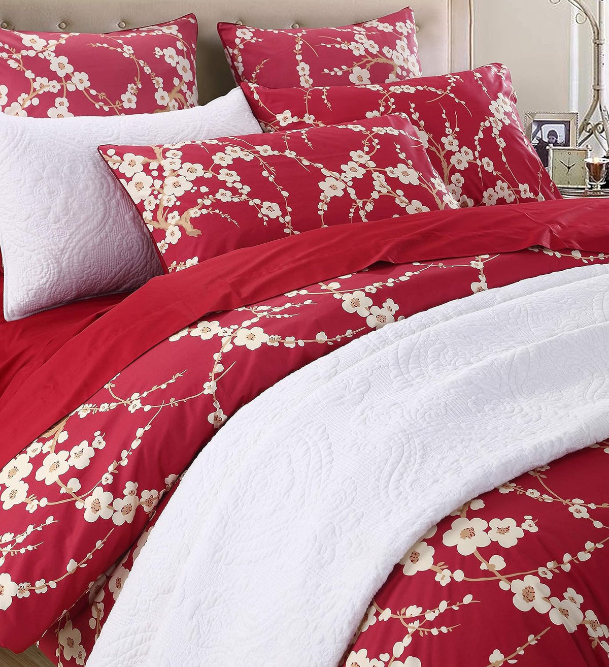Luxury Hotel Classy Paisley Regal Themed Duvet Cover Set 100% Cotton Sateen, Inside Ties, Comfortable, Soft Durable, 3pc 800-Thread-Count Bedding Set with Button Closure Taupe King Size - image 9