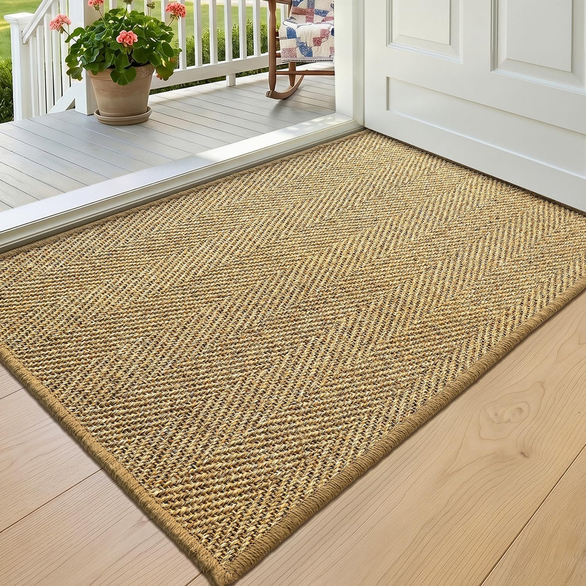 Hallway Runner Rug 3x10, Braided Farmhouse Rug Runners, Black/Ivory - image 11