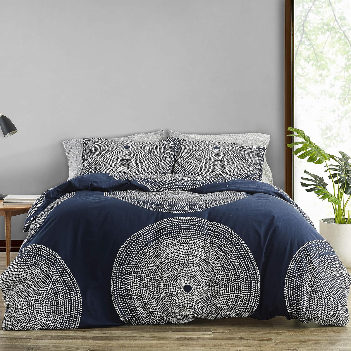 King Duvet Cover Set with Shams, Cotton, Button Closure - image 12