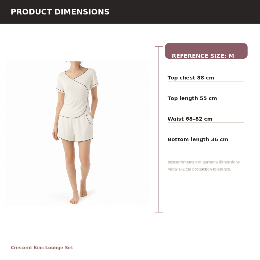 Women's Bias-Cut Lounge Two-Piece Set – Lyocell Cotton Jacquard | Moon White & Ink Grey
