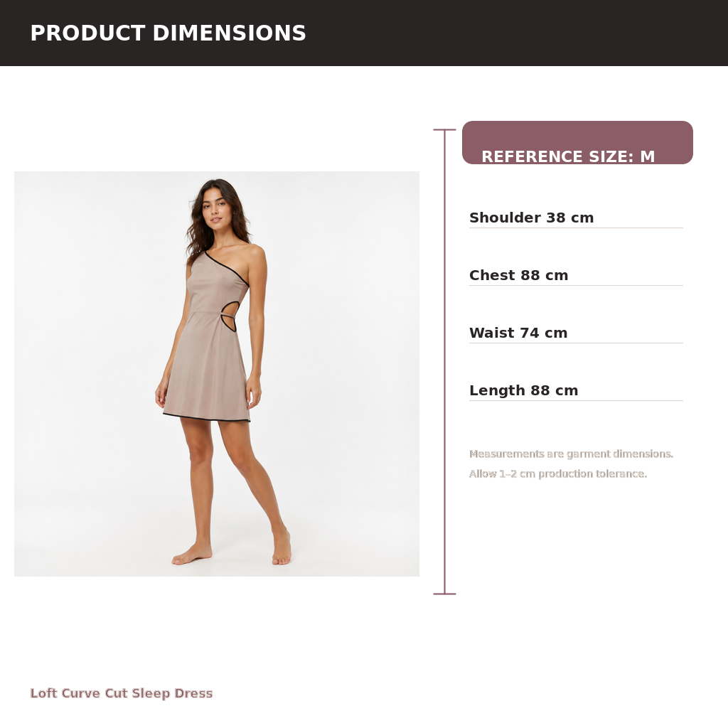 Women's Curve-Cut Sleep Dress – TENCEL Modal Compact Rib | Gallery Black & Stone