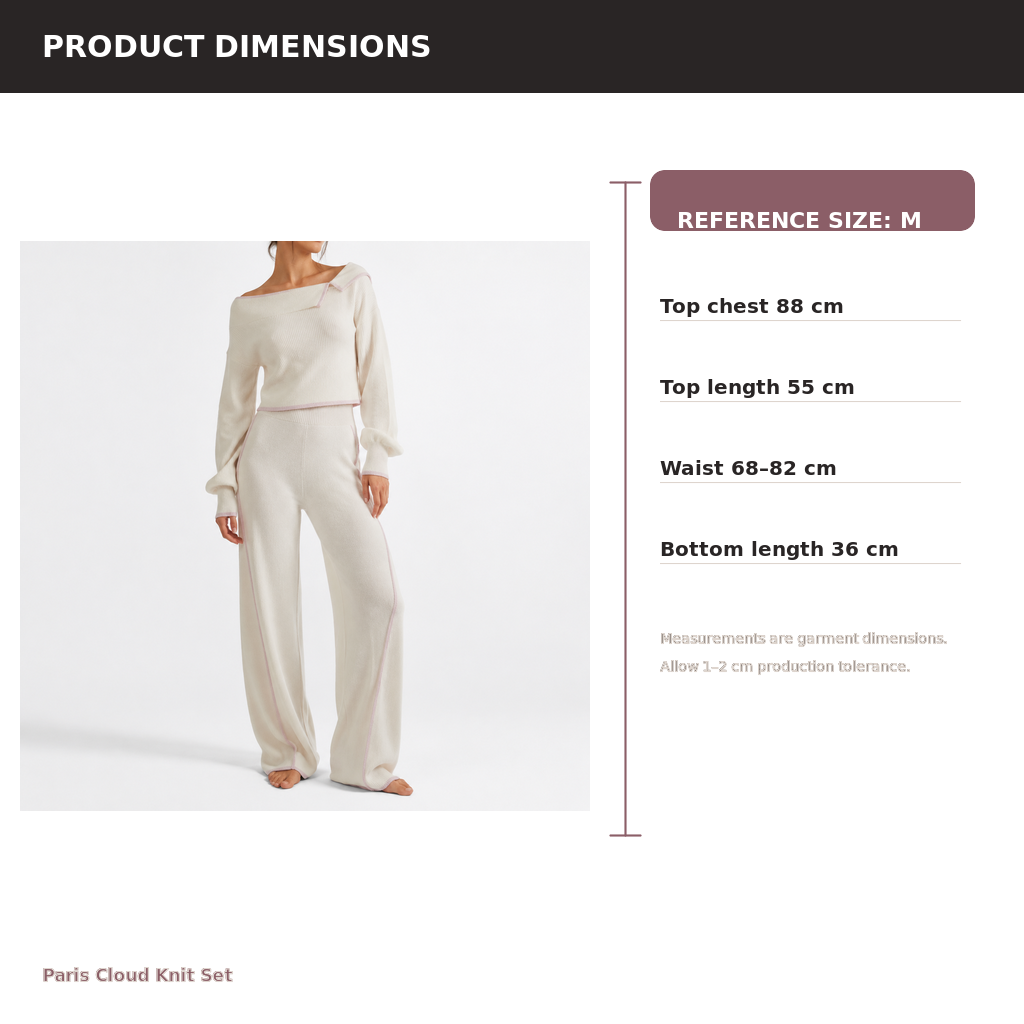 Women's Knit Lounge Set Wide-Leg – Modal Cotton Satin | Mist Ivory & Dust Rose