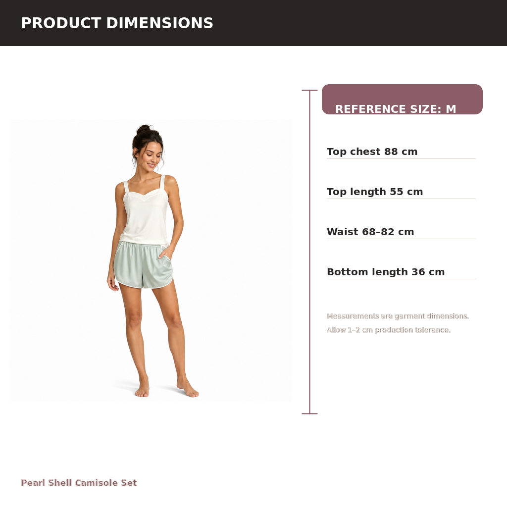 Women's Camisole Lounge Set – Modal Jersey Recycled Satin | Pearl White & Seafoam